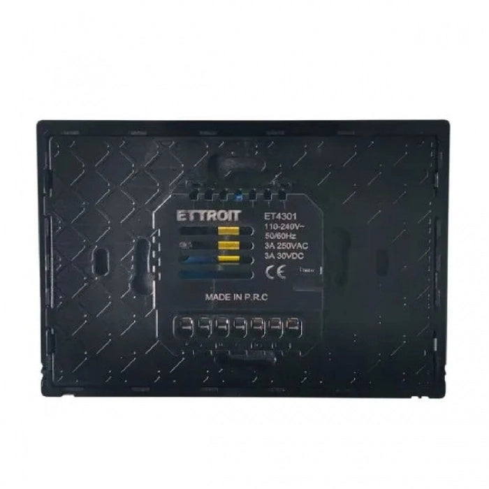 ETTROIT Cronotermostato Touchscreen Programmabile termostato da Incasso scatola 503 - 230V Bianco ET4301