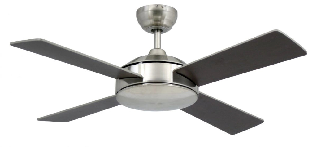 Vam Ventilatore da soffitto nichel sabbiato 102 cm con regolatore da parete a 4 velocità
