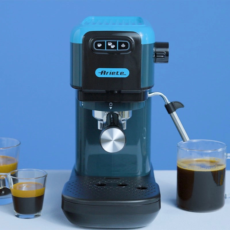 Macchina da caffè espresso Sky Blue 1300W - 15 bar di pressione - Blu