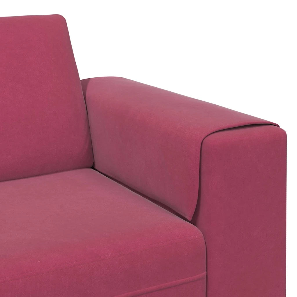 Divano per Soggiorno Rosso Vino 250 x 77 x 76 cm 3335095