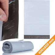 Buste per Spedizioni Bianche 400 x 600 mm 100 Pezzi – LDPE Resistente, Impermeabile