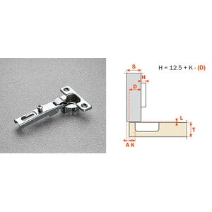 SALICE CERNIERA MINI C6A7C99 COLLO BASSO 0- 25,0 pz
