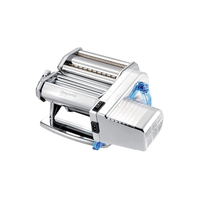 Imperia ELECTRIC LINEA CLASSICA Macchina per la pasta elettrica 100% Made in Italy con rulli in acciaio cromato per lasagne tagliolini fettuccine colore Cromato