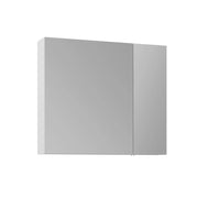 Mobile da bagno con specchio "Nuvola 80 v2" - 75 x 16 x 66 cm - Bianco