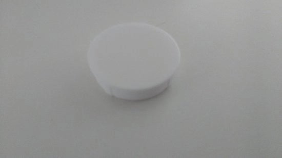 Copertura per foro - Plastica - Set da 4 - Bianco - D35 mm