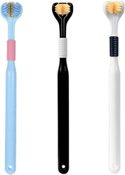 Set di Spazzolini da Denti a Tre Facce - 3 Pezzi - Sostenibile