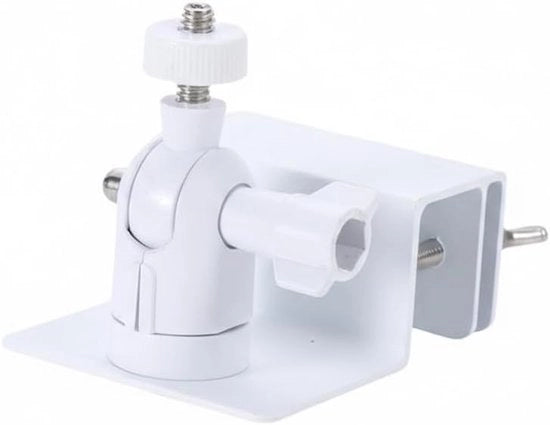 Beugel universale per pannelli solari con canale di drenaggio, adatto per pannelli solari Ring, Arlo, Eufy, Wyze e Reolink, materiale duraturo e resistente alle intemperie (bianco).