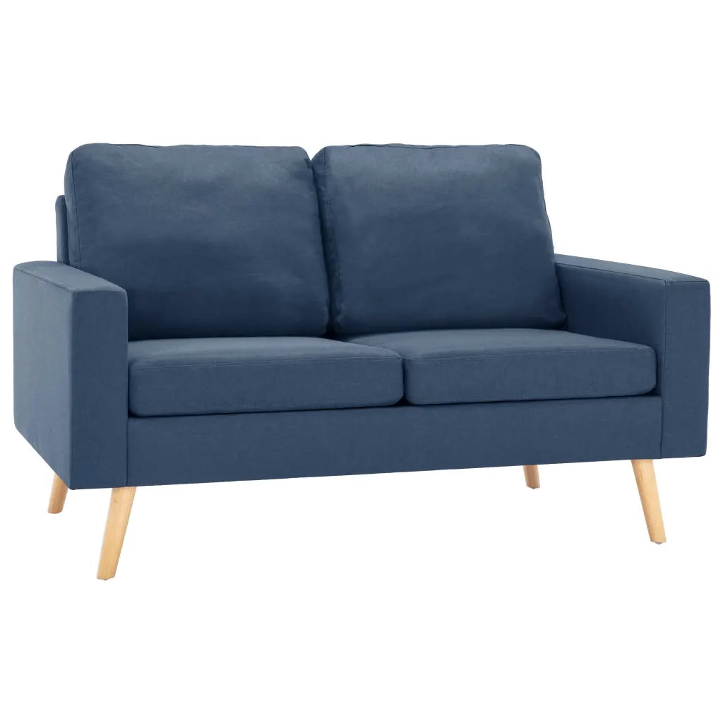 Set Divani 2 pz in Tessuto Blu 3056618