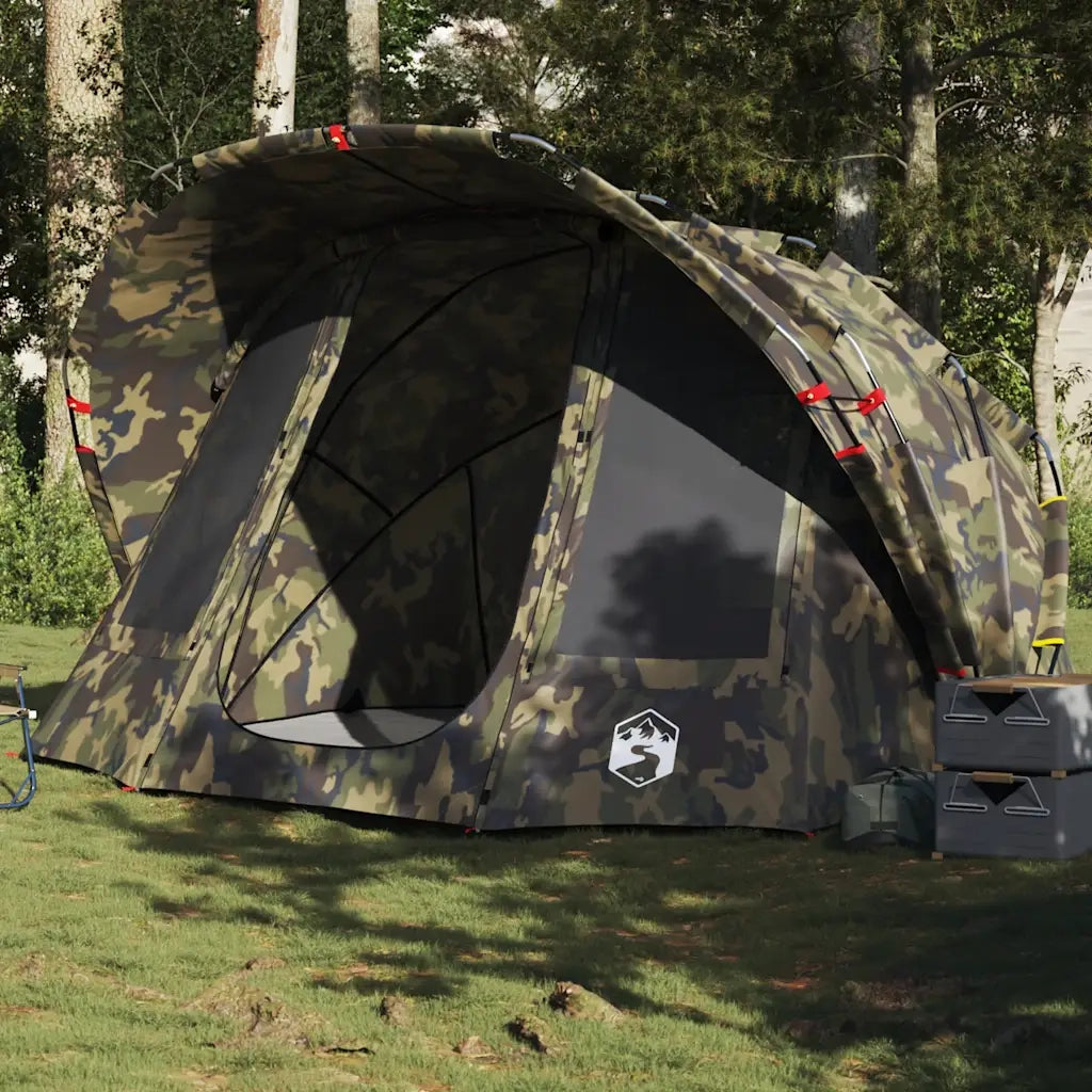 Tenda da Pesca per 5 Persone-Tenda da campeggio Mimetica Impermeabile 788953