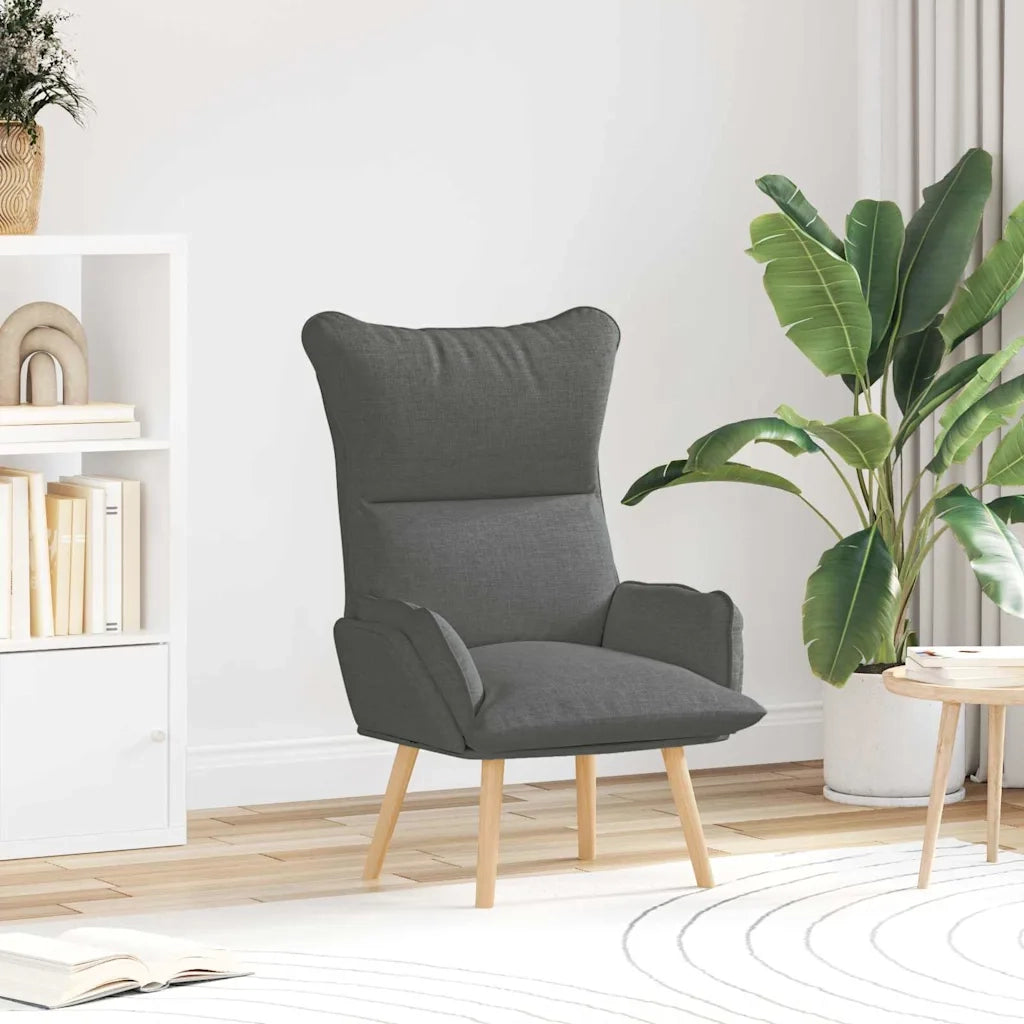 poltrona Grigio scuro 69 x 74 x 93 cm Tessuto e compensato 42001866