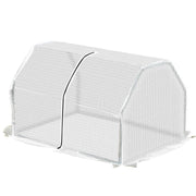 MINI SERRA DA GIARDINO E BALCONE IN PLASTICA PE E ACCIAIO CON CHIUSURA A ZIP, 99X71X60 CM