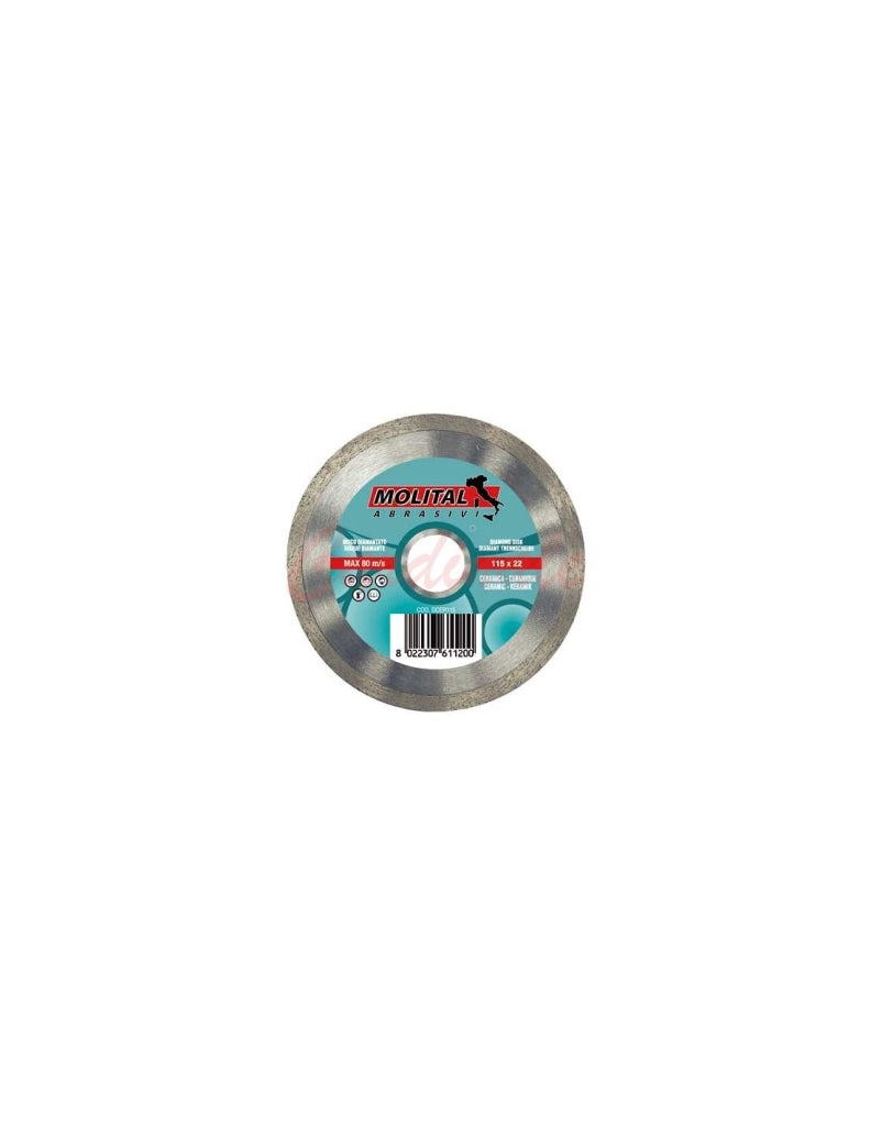 DISCO DIAMANTATO 'CERAMICA' MOLITAL Ø 115 mm - MOLITAL