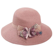 Cappello rosa con decoro elegante 58