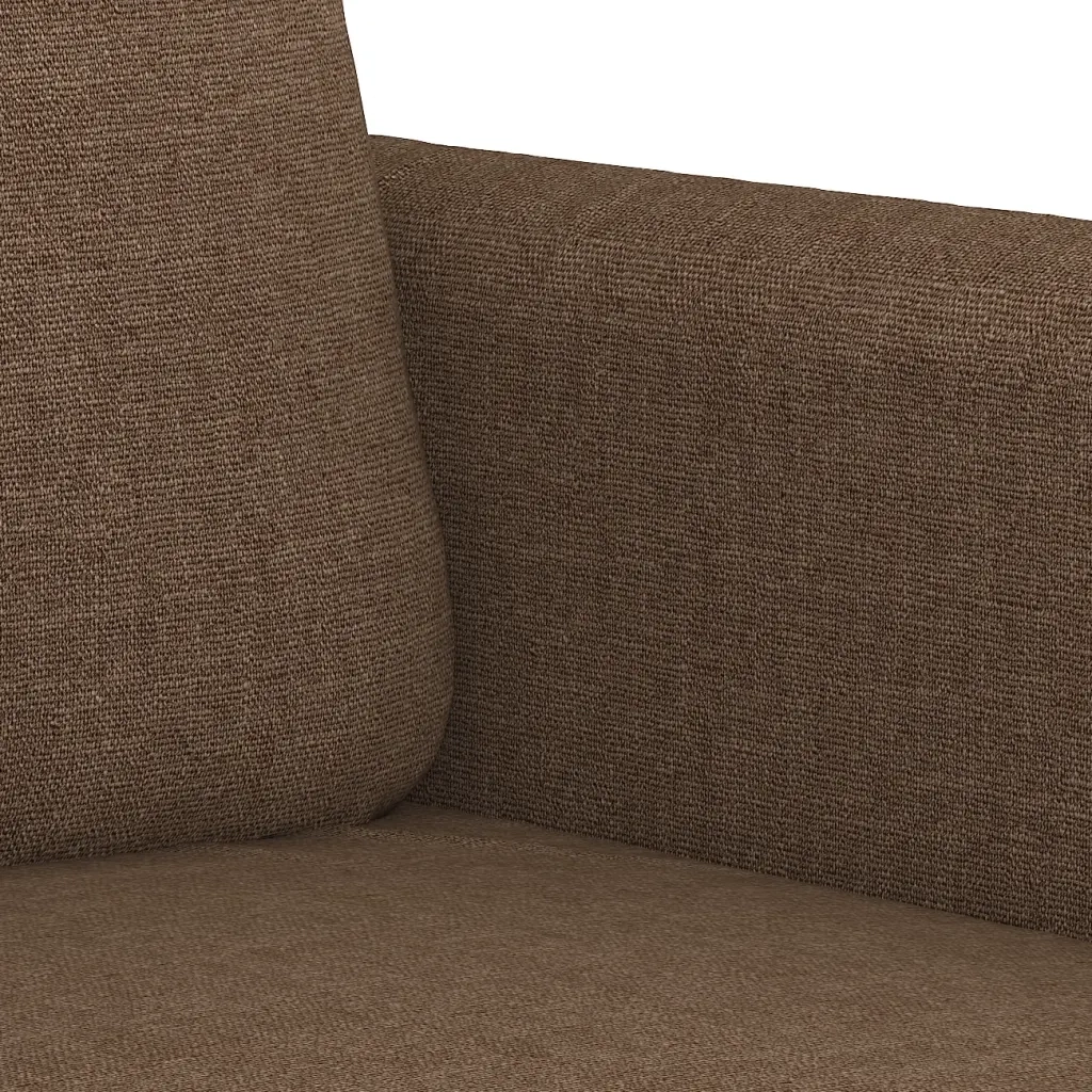 Divano a 2 Posti-Sofa 2 Posti Marrone 140 cm in Tessuto 428584
