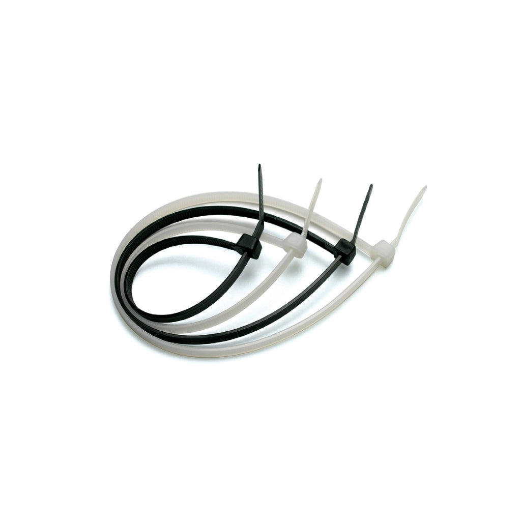 Fascette da cablaggio nylon bianco nero 100pz +misure plastica cavi fili stringere BIANCHE/MM. 4,5 X 280