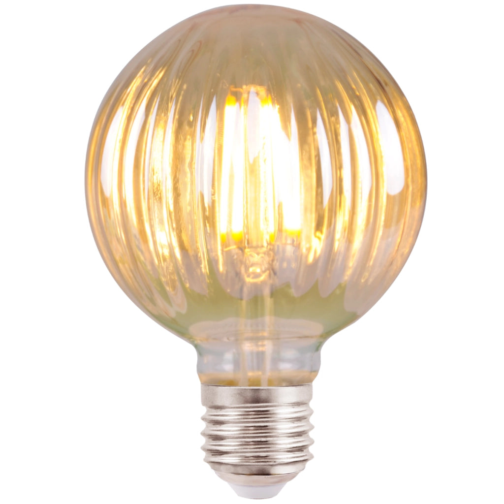 Lampadina LED Filament G100 4W E27 Ambra 2700K Polux