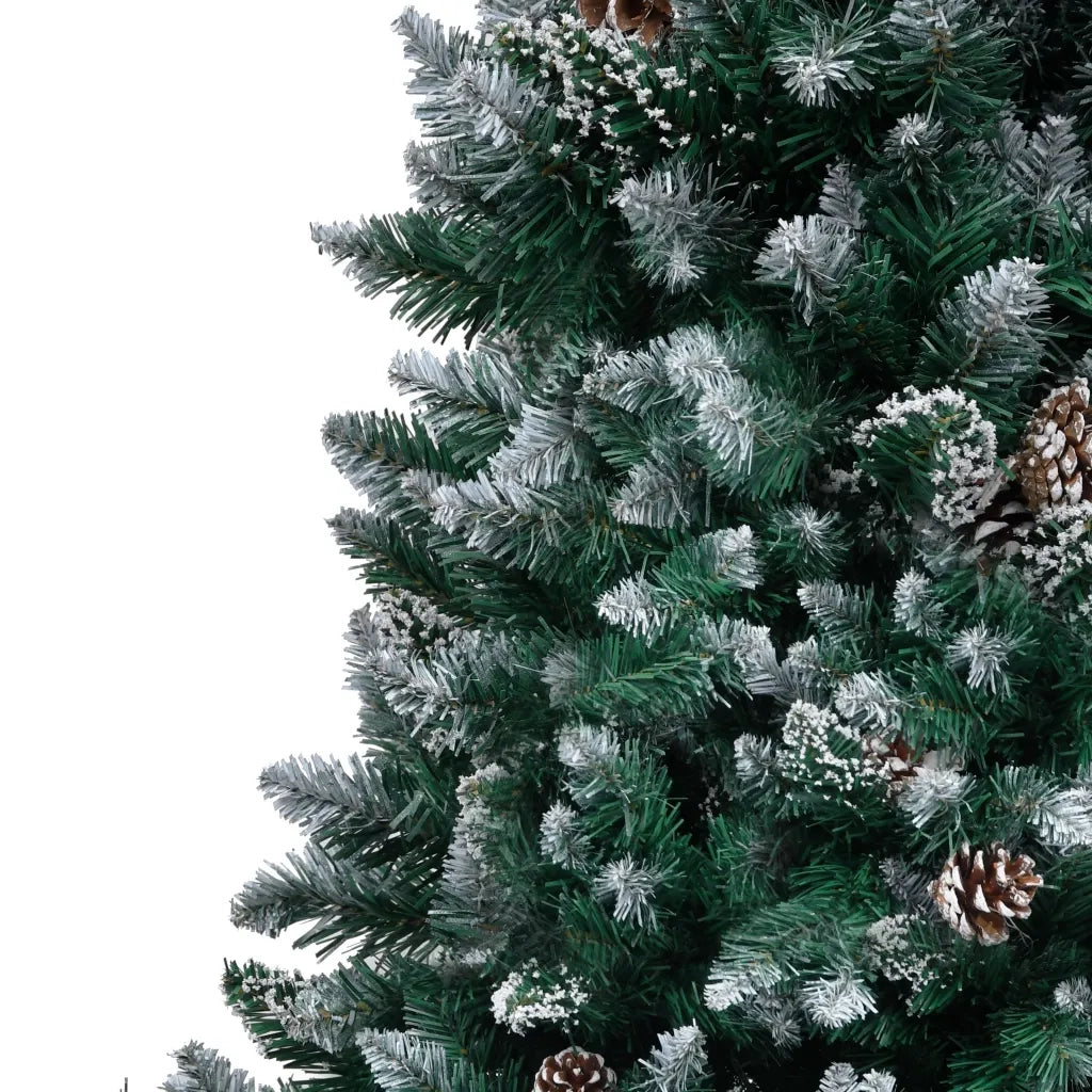 Albero di Natale Artificiale con Pigne e Neve Bianca 240 cm 321018