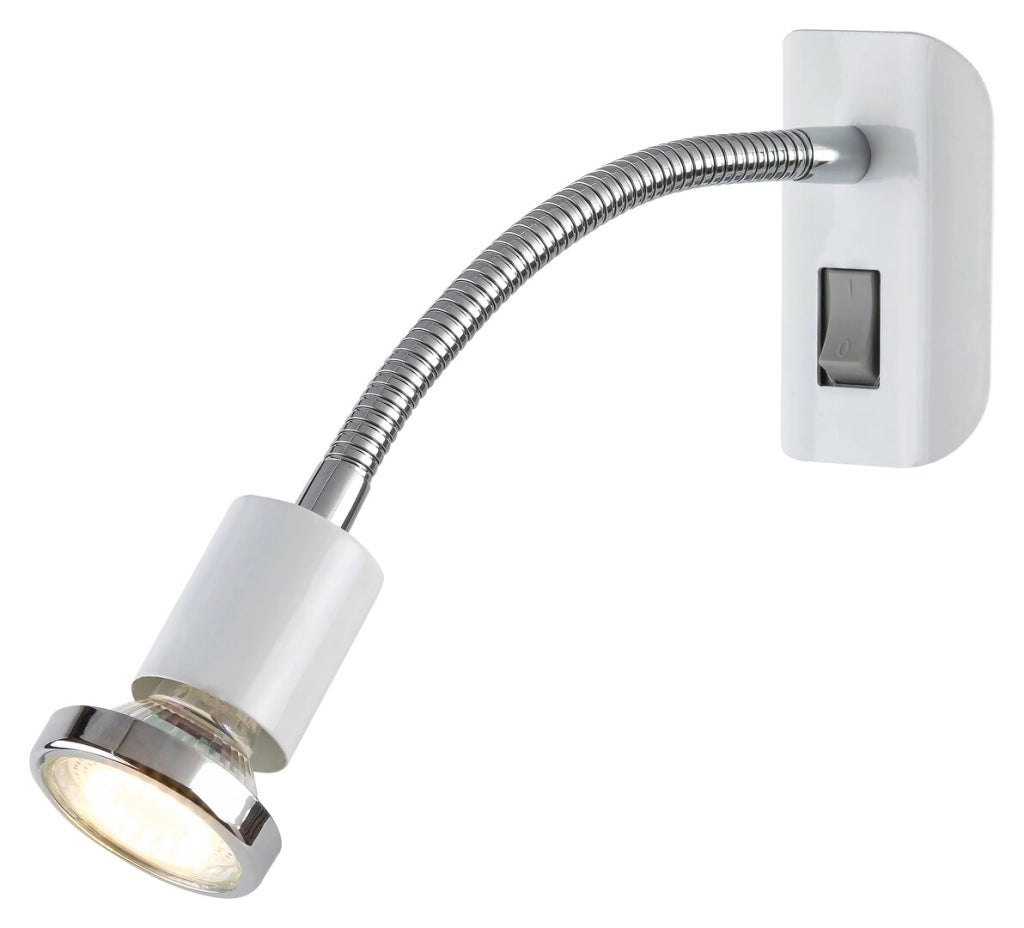 Applique Rabalux Dobra bianca metallo con spina GU10 35W