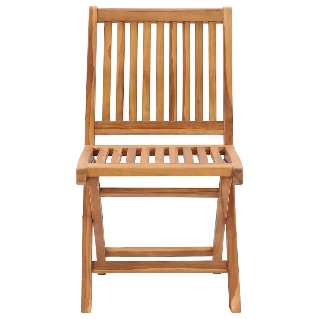 Set da Pranzo da Giardino 9 pz in Legno Massello di Teak