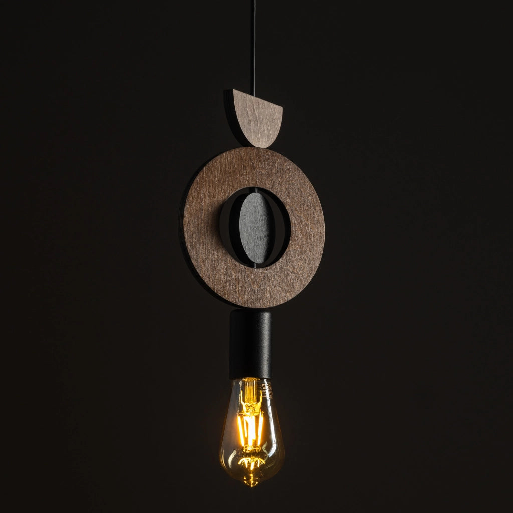 Lampada a sospensione legno scuro E27 Nowodvorski 11176