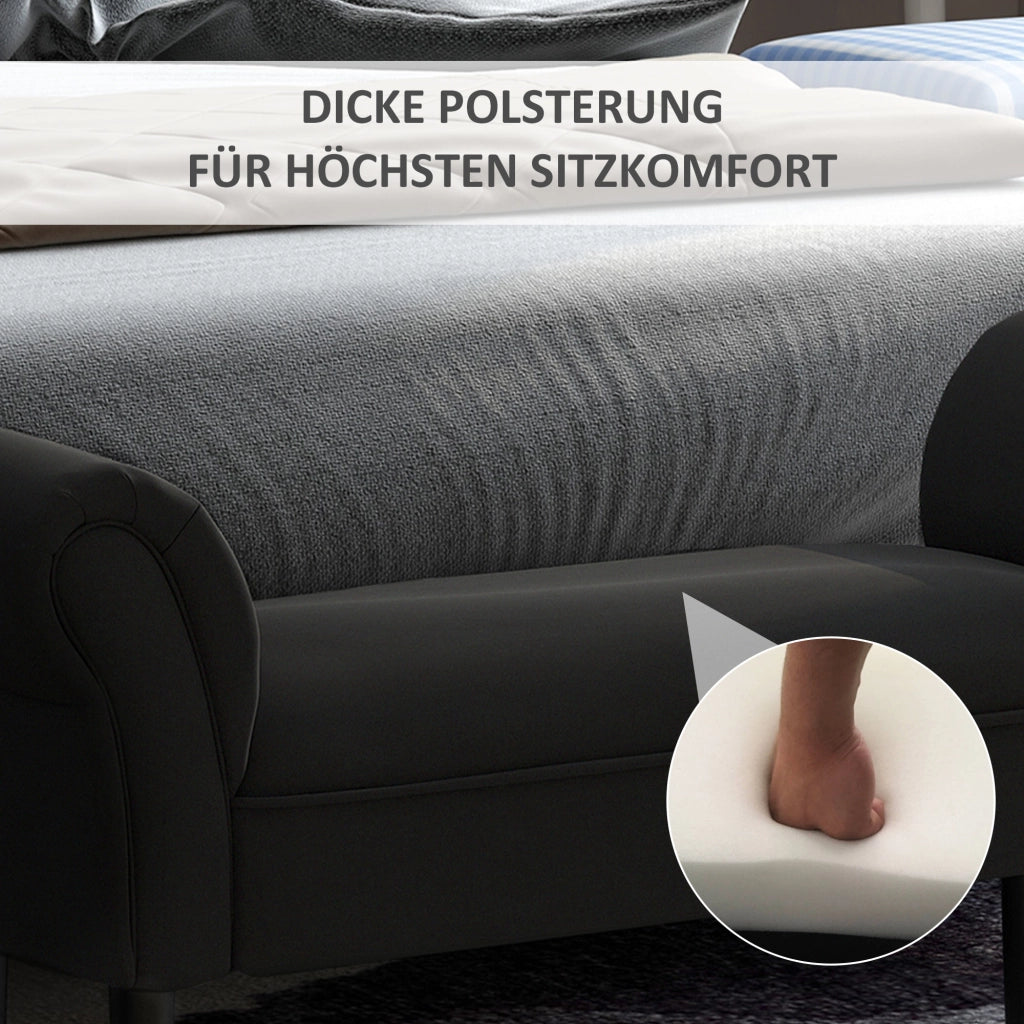 Letto con cassetti ¨C Minimal ¨C nero 102x36x51 cm