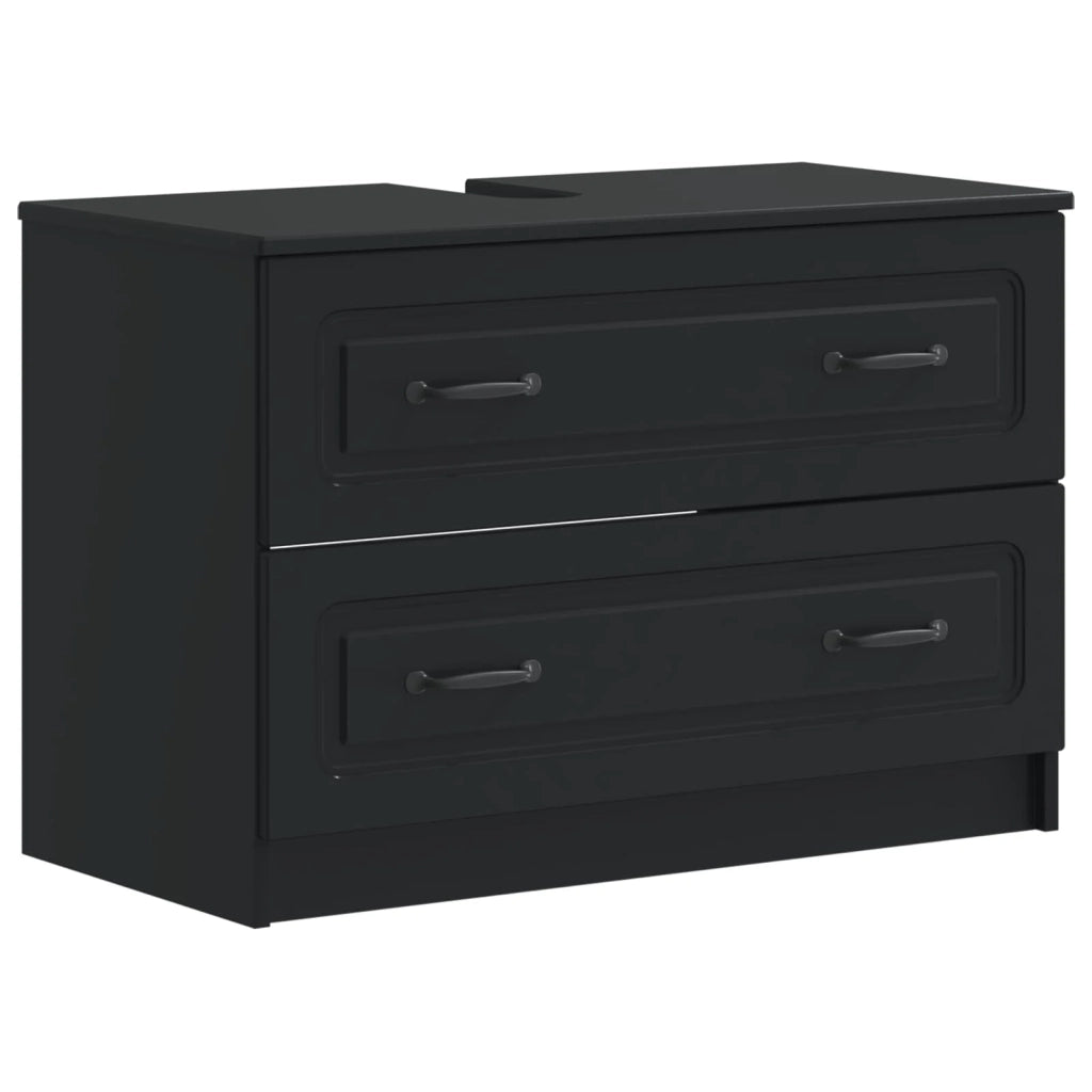 Set di Mobili da Bagno da 4 Pezzi UTRECHT Nero 3417973