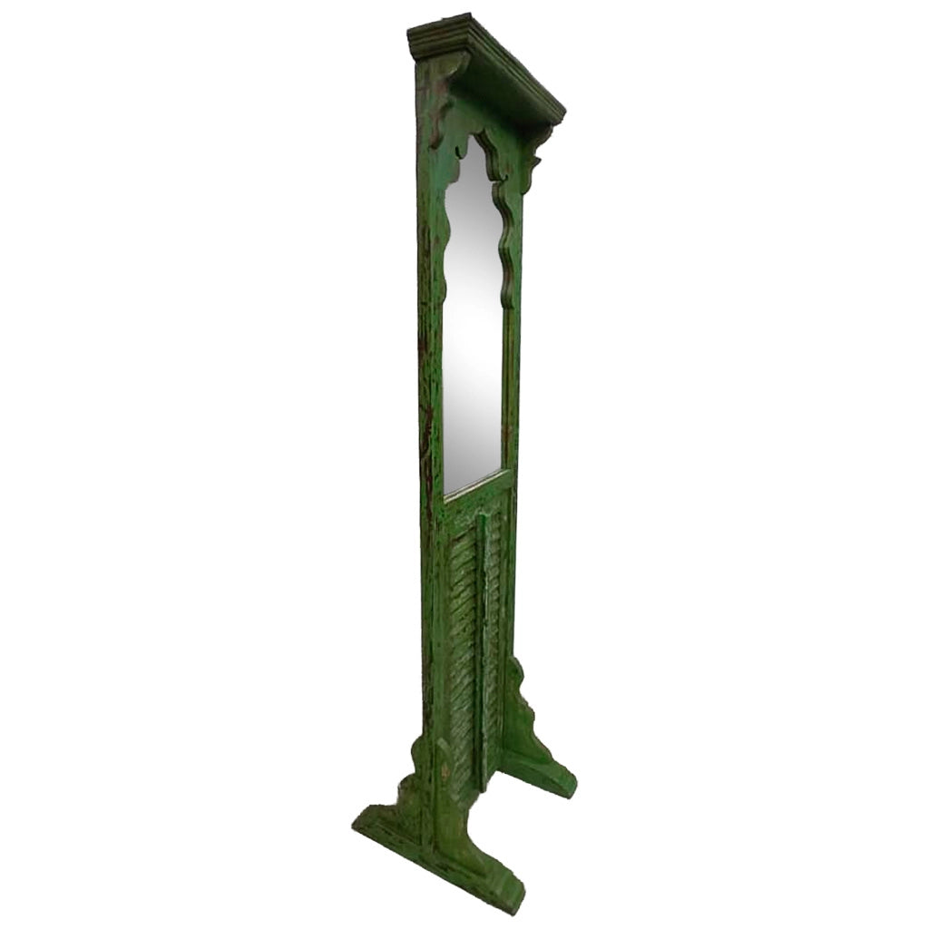 Specchio legno verde 53x50x196h cm