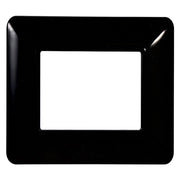 PLACCA PER INTERRUTTORE 2 posti - nera - serie 'SOLAR'  - ETTROIT