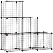 Armadio a cubi metallo regolabile ¨C Minimal ¨C 109x37x109 cm nero