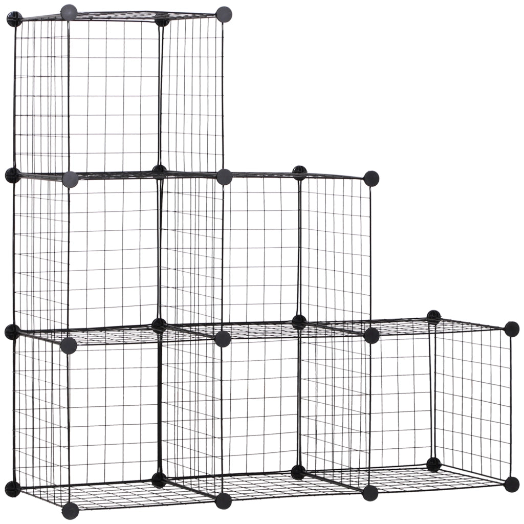 Armadio a cubi metallo regolabile ¨C Minimal ¨C 109x37x109 cm nero