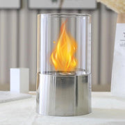 Portatile Tavola da Cucina a Bio-Etanol - 29 cm di Altezza - Argento