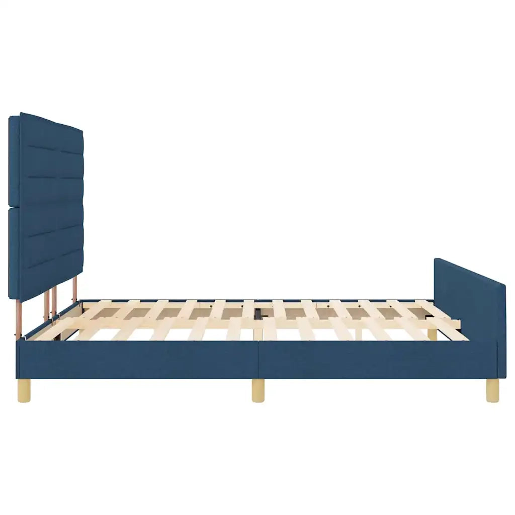 Struttura del letto con testiera Blu 180 x 200 cm Tessuto 3344675