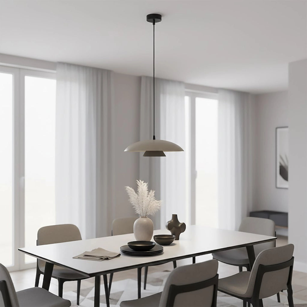 Lampada sospesa Babel beige/nero 1xGX53 Emibig