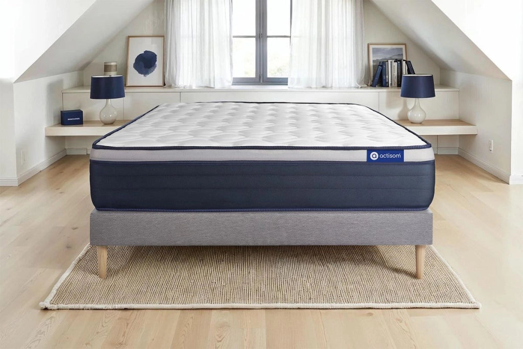 Kit rete e materasso Actiflex max 130x210cm - Spessore : 26cm - Molle insacchettate e memory foam - rigido