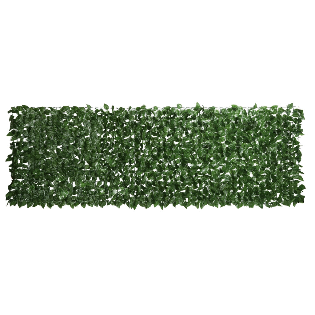 Siepe Artificiale Arrotolabile e Impermeabile, in Seta e PE, 300x100 cm, Verde Scuro