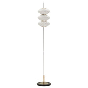Lampada da Terra VKH920, Bianco, Vetro, 30x30x168 cm