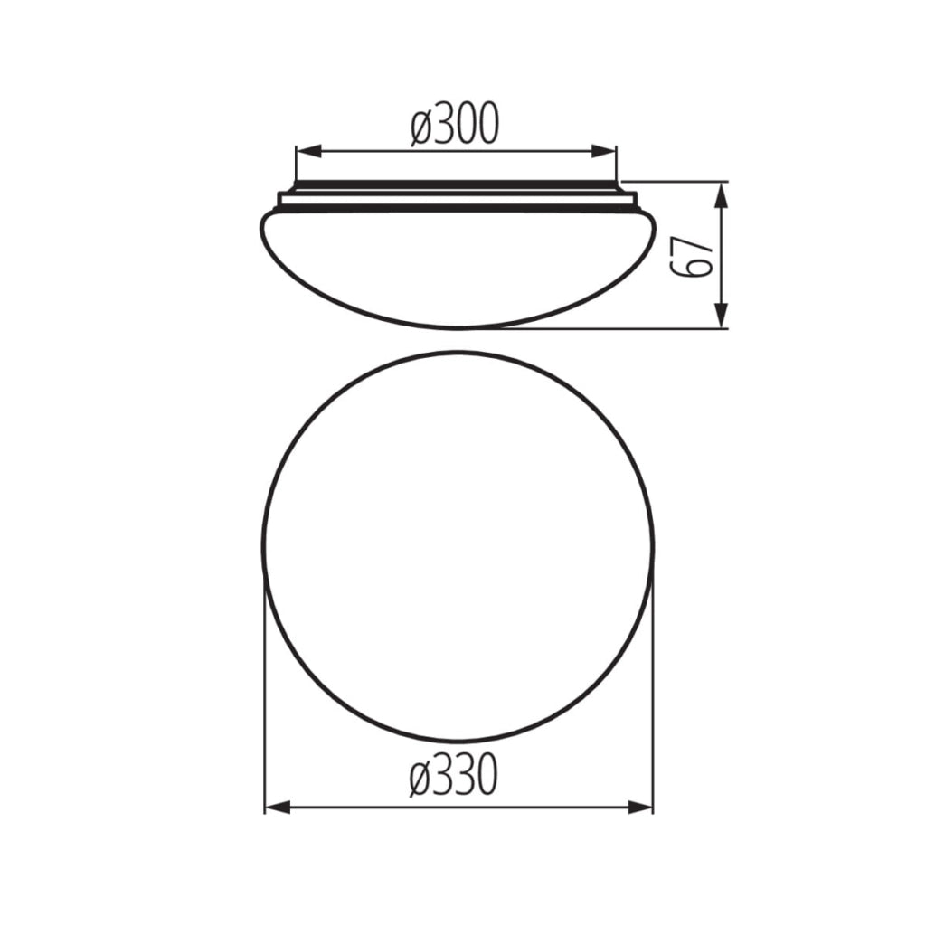 Plafoniera LED Miledo Corso bianca 18W 4000K IP44 sensore