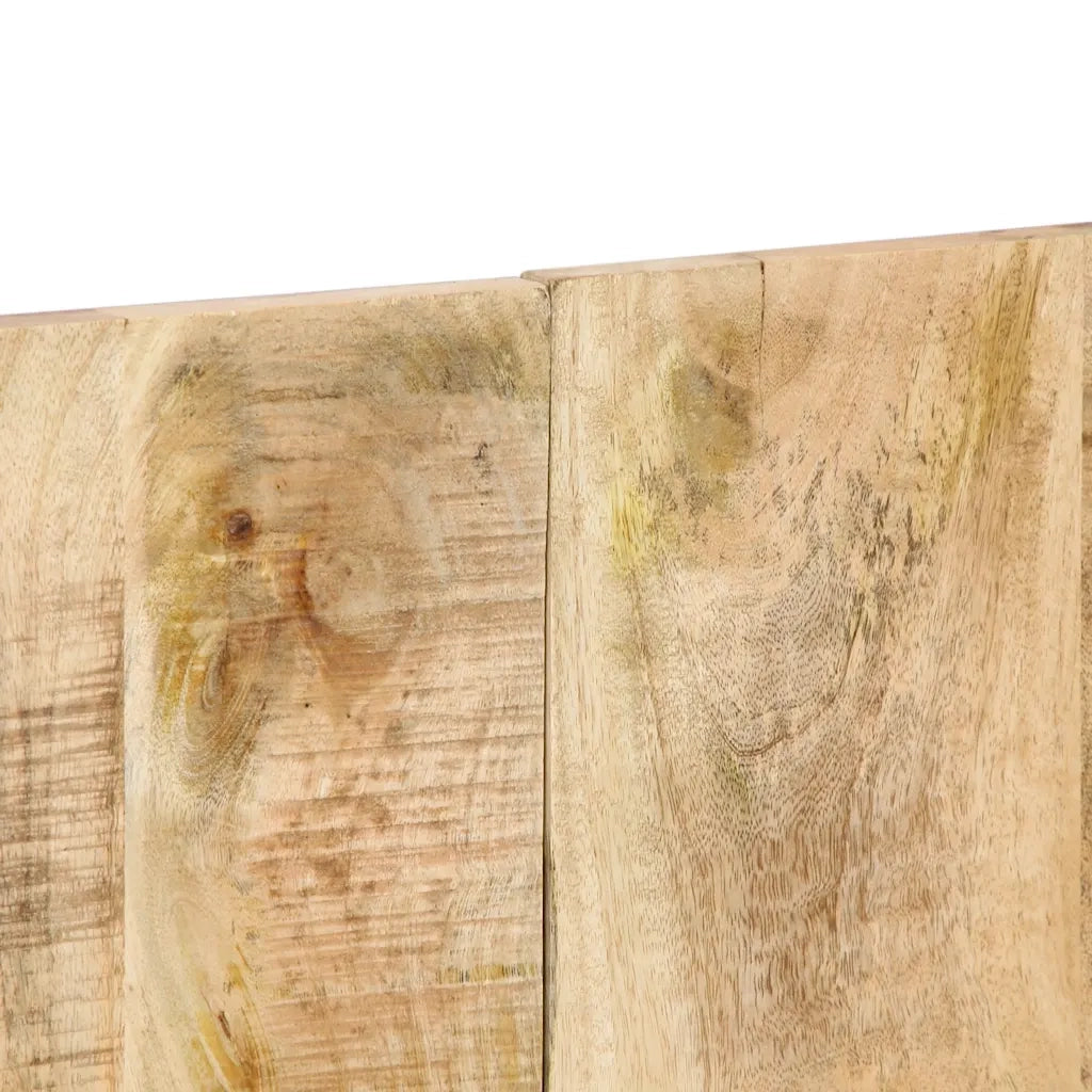 Testiera 140 cm in Legno Massello di Mango Grezzo 4017497