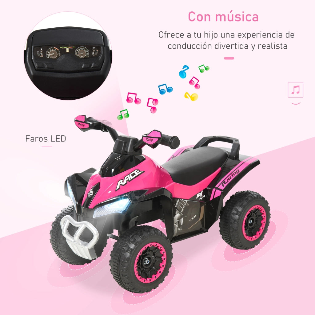 Quadriciclo per bambini ¨C Minimal ¨C rosa e nero 67.5x38x44 cm