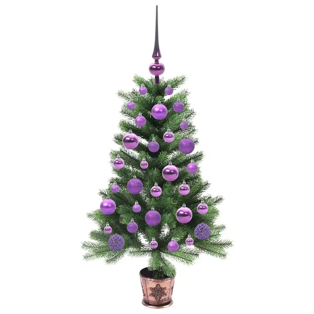 Albero di Natale con 150 LED con supporto Verde 90 cm PE 3396306