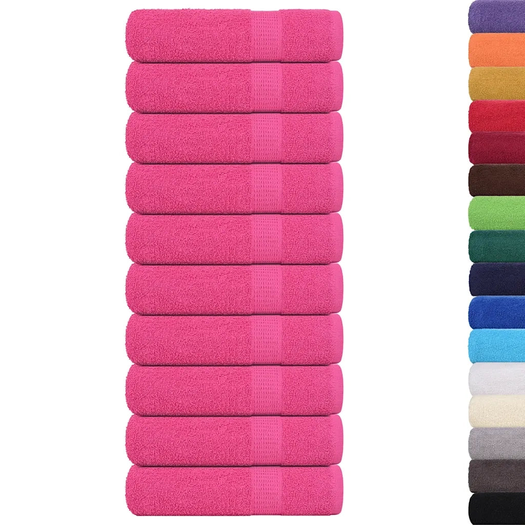 Asciugamani da Doccia FROGN 10 pz | Teli per bagno Rosa 70x140 cm 360 g/m2