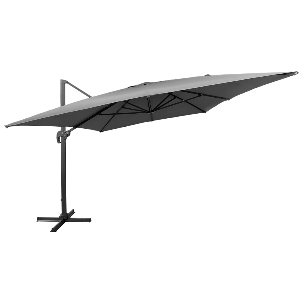 Ombrello offset MOLOKAI rettangolare 3x4m grigio + copertura