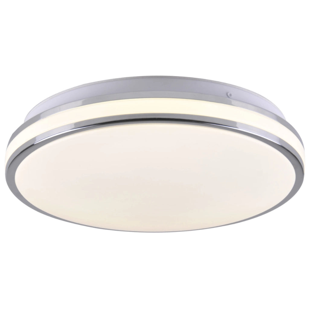 Plafoniera LED Polux Orbit 38cm 24W 4000K cromo bianco