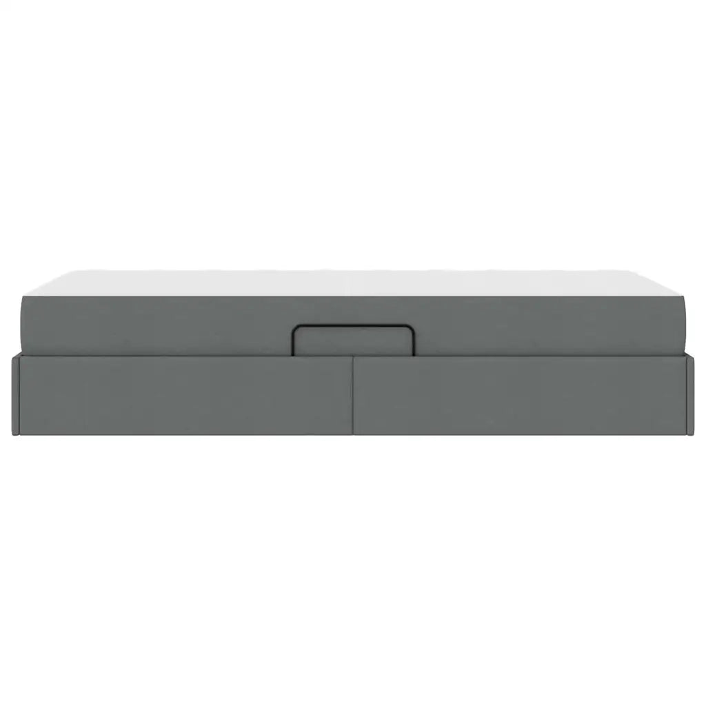 Letto con contenitore e materasso Grigio scuro 90 x 190 cm 3399629