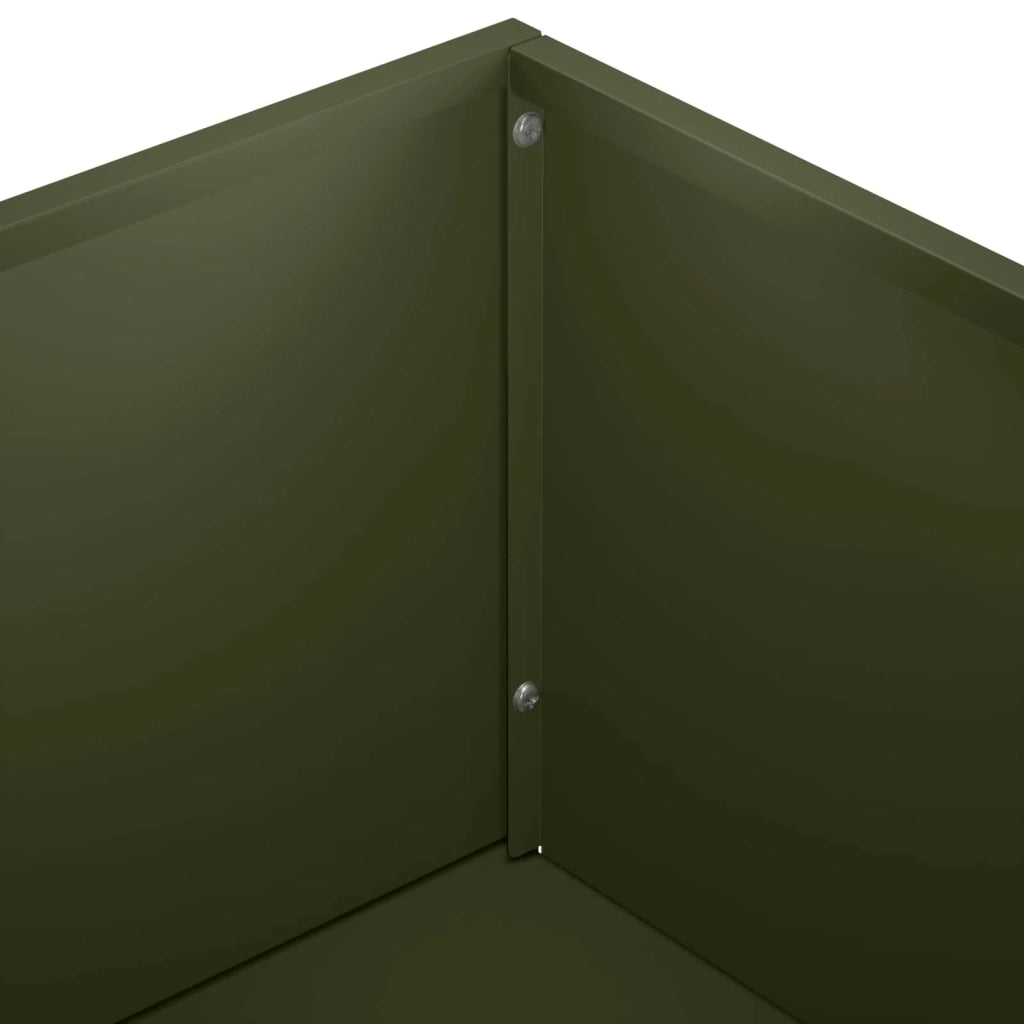 Vaso da giardino Verde Oliva 50 x 50 x 75 cm 8005770