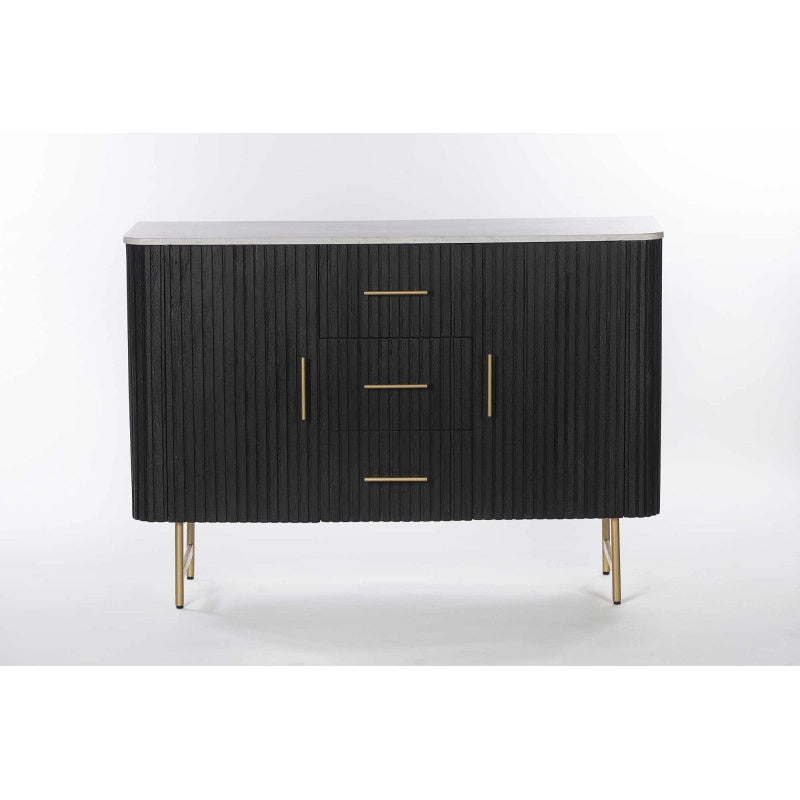 Mobile Legno Bengala Nero Top Marmo Cm 120x38h85