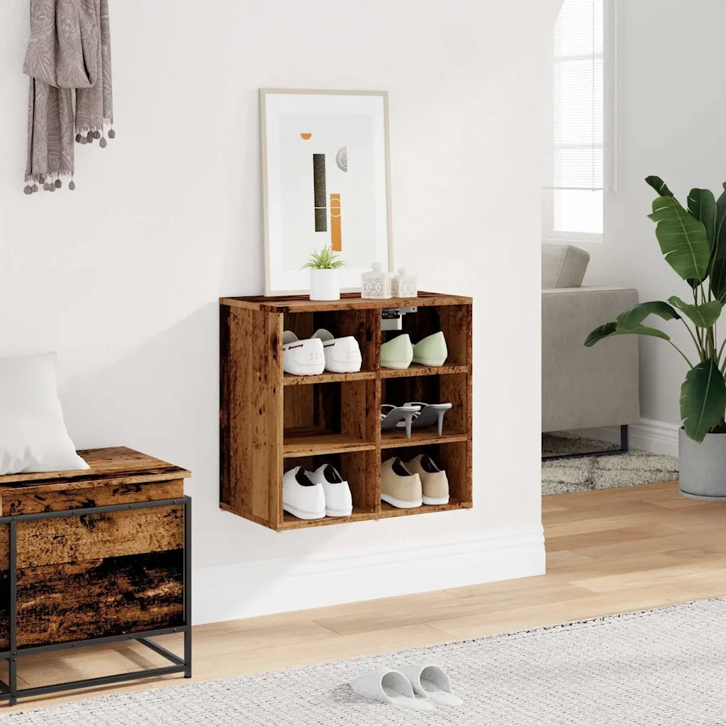 Scarpiera Legno Antico 52x30x50 cm 857033