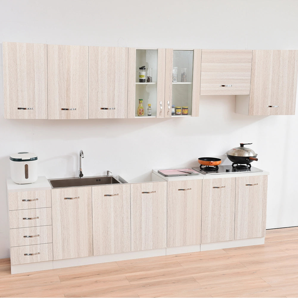 Cassettiera per Cucina Mobile Mobiletto 4 Cassetti in Legno Colore Olmo