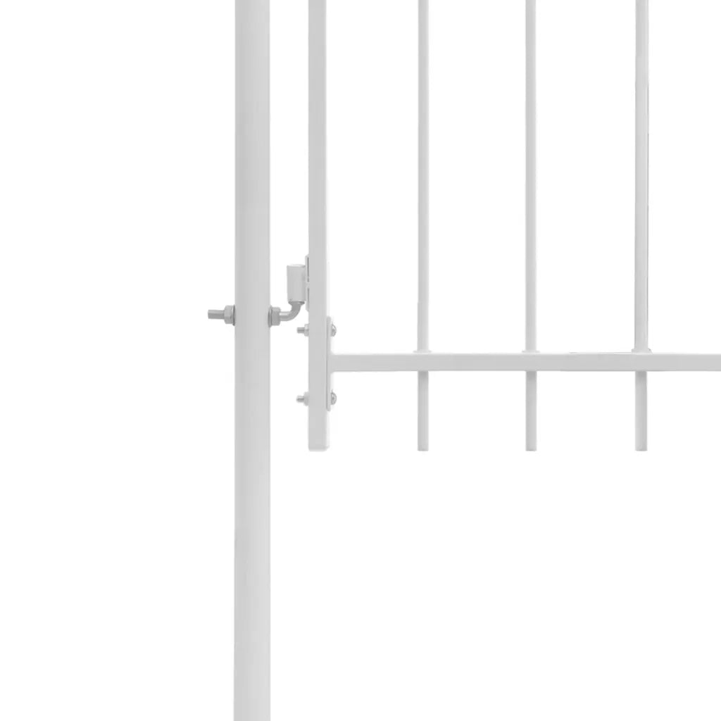 Cancello da Giardino Woerden in Acciaio 1x1,5 m Bianco 143065