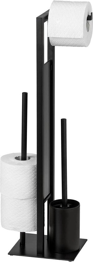 Accessorio WC Rivalta nero 20 x 70 x 18 cm - design accessoio per WC